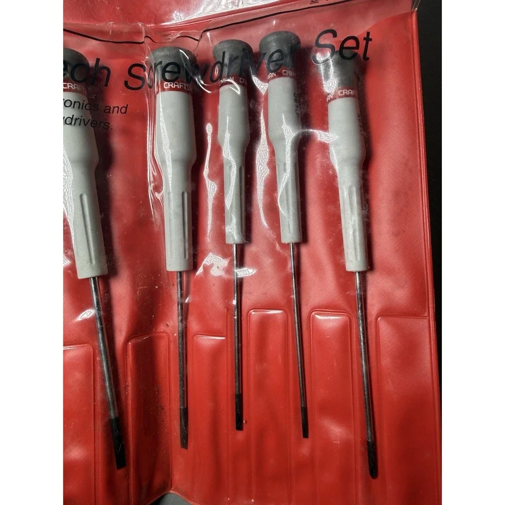 NOS Sears Craftsman Professional 8 pc Micro-Tech Screwdriver Set Storage 41489